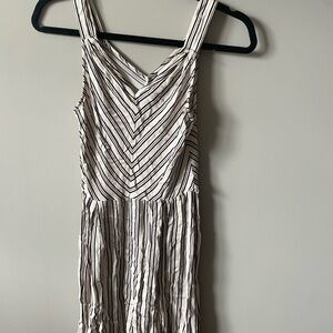 Striped Black and White Dress